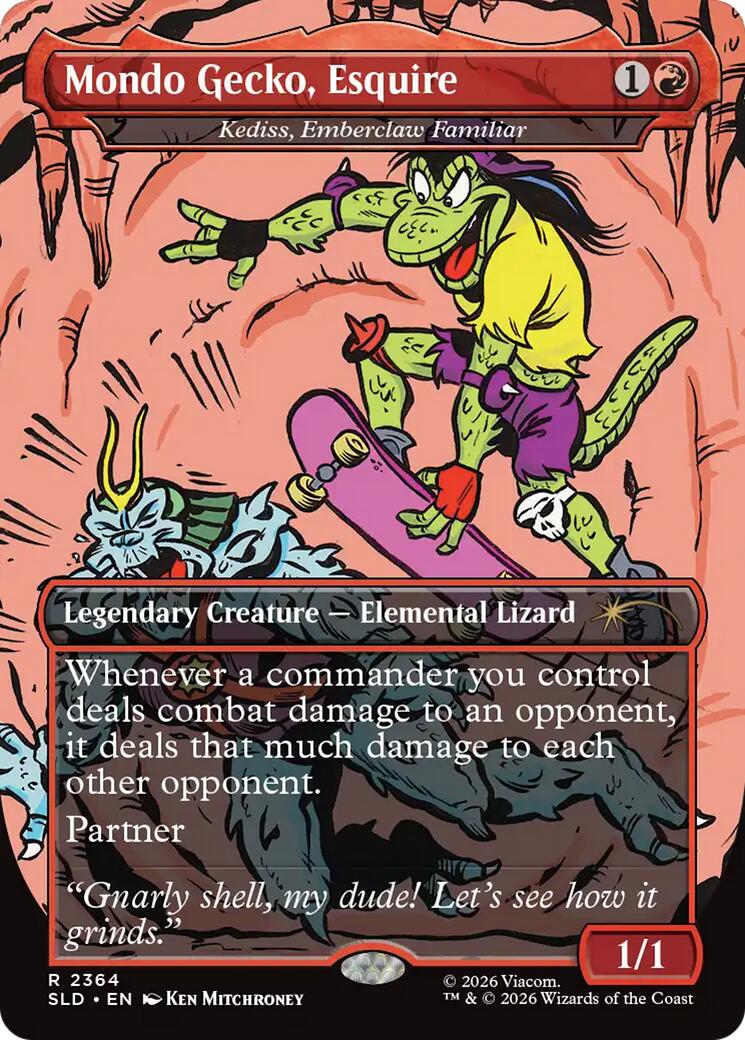 Mondo Gecko, Esquire - Kediss, Emberclaw Familiar [Secret Lair Drop Series] | Jack's On Queen