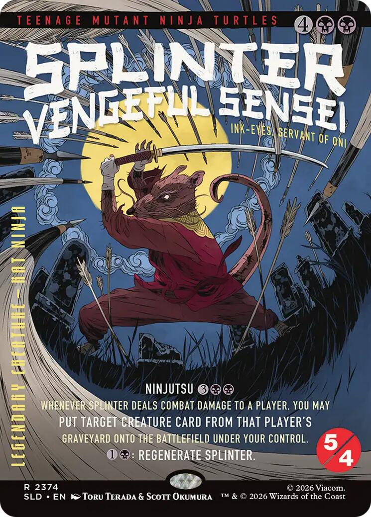 Splinter, Vengeful Sensei - Ink-Eyes, Servant of Oni [Secret Lair Drop Series] | Jack's On Queen