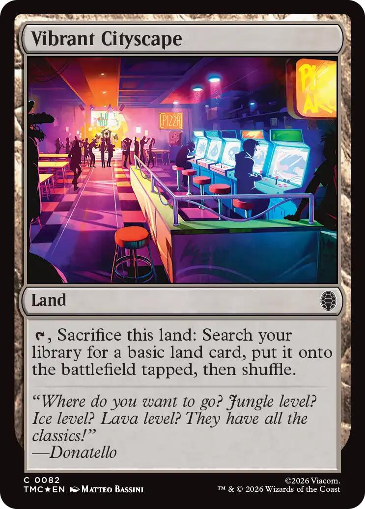 Vibrant Cityscape (Surge Foil) [Teenage Mutant Ninja Turtles Commander] | Jack's On Queen