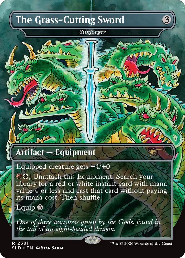 The Grass-Cutting Sword - Sunforger [Secret Lair Drop Series] | Jack's On Queen