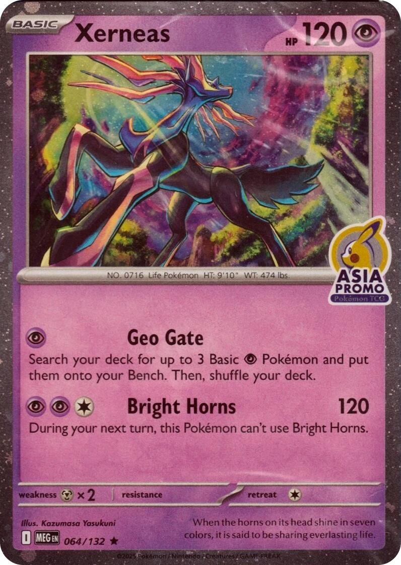 Xerneas (064/132) (Asia Promo) [Miscellaneous Cards] | Jack's On Queen