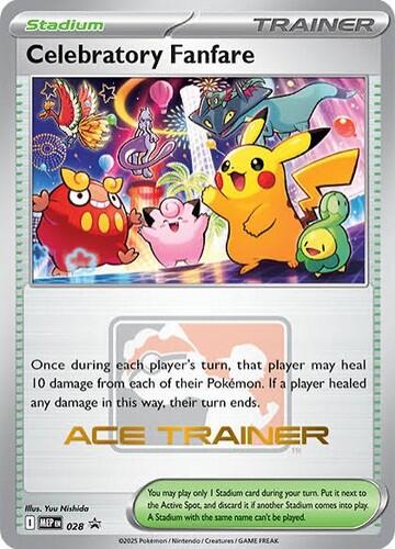 Celebratory Fanfare (028) (Ace Trainer) [Mega Evolution Promo] | Jack's On Queen