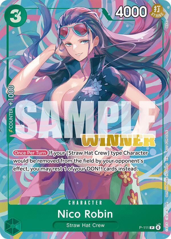 Nico Robin (Heroines Battle Winner Pack) (P-111) [One Piece Promotion Cards] | Jack's On Queen
