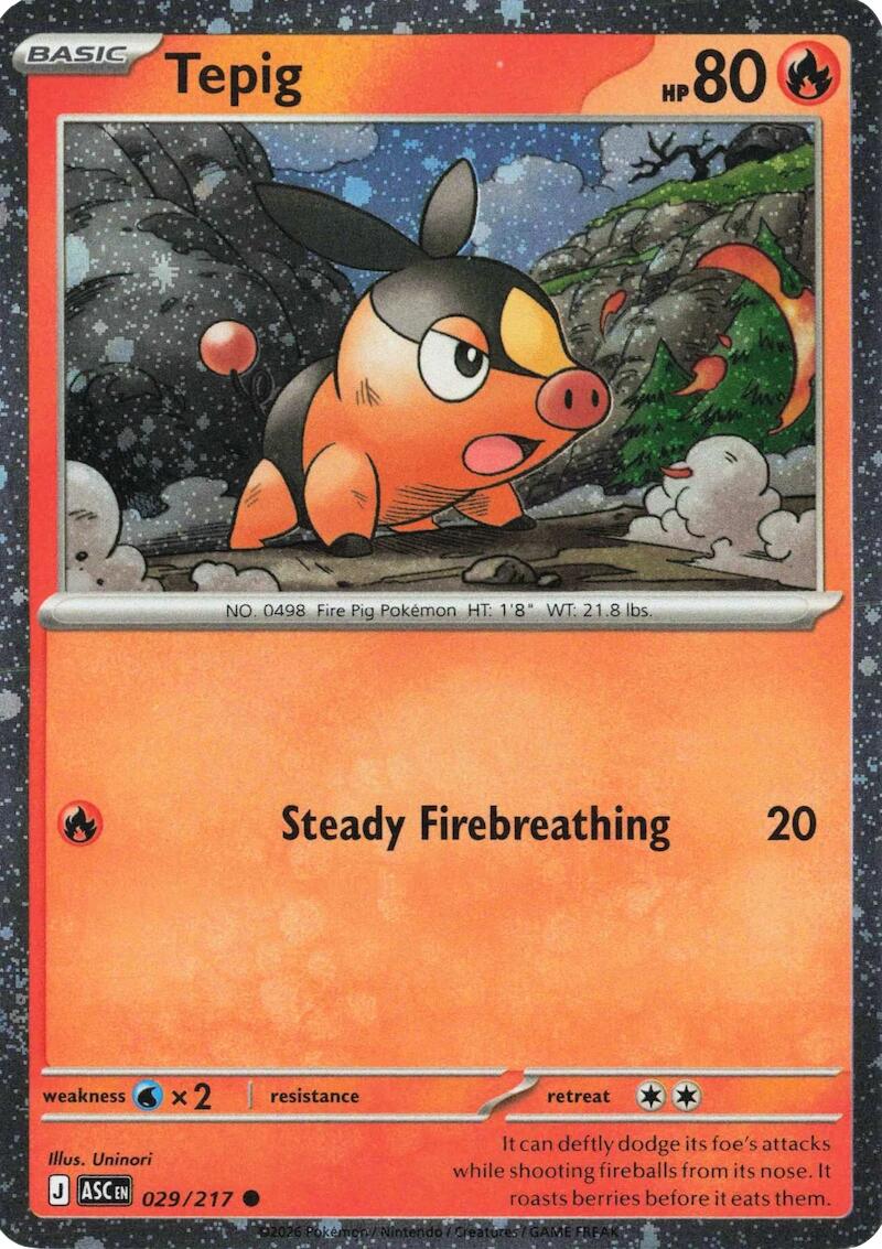 Tepig (029/217) (Cosmos Holo) [Miscellaneous Cards] | Jack's On Queen