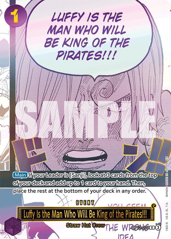 Luffy Is the Man Who Will Be King of the Pirates!!! (Japanese Version 3rd Anniversary Set) (OP12-079) [One Piece Promotion Cards] | Jack's On Queen