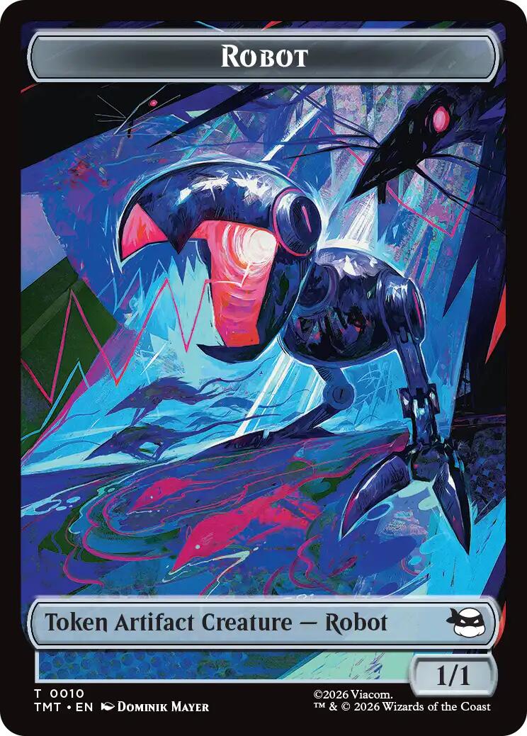 Treasure // Robot Double-Sided Token [Teenage Mutant Ninja Turtles Commander Tokens] | Jack's On Queen