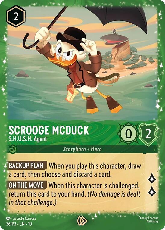 Scrooge McDuck - S.H.U.S.H. Agent (36) [Disney Lorcana Promo Cards] | Jack's On Queen