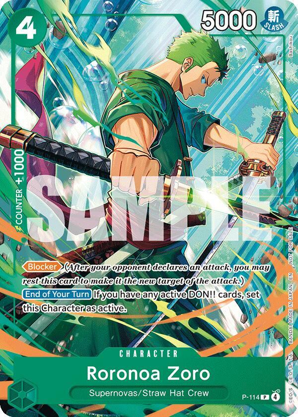 Roronoa Zoro (114) (P-114) [One Piece Promotion Cards] | Jack's On Queen