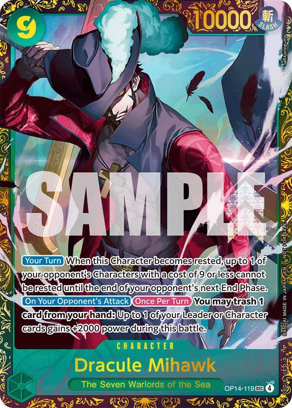 Dracule Mihawk - (CS 26-27 Regionals Season 1) (OP14-119) [One Piece Promotion Cards] | Jack's On Queen