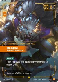 Rengar - Trophy Hunter (Alternate Art) (120a/219) [Unleashed] | Jack's On Queen