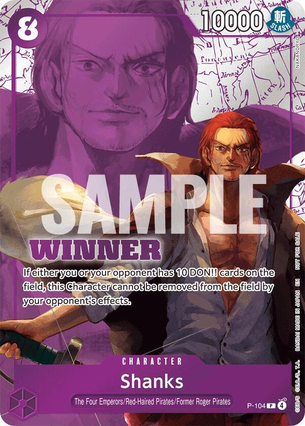 Shanks (Winner Pack 2026 Vol. 2) (P-104) [One Piece Promotion Cards] | Jack's On Queen