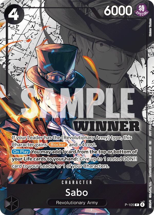 Sabo (Winner Pack 2026 Vol. 2) (P-105) [One Piece Promotion Cards] | Jack's On Queen