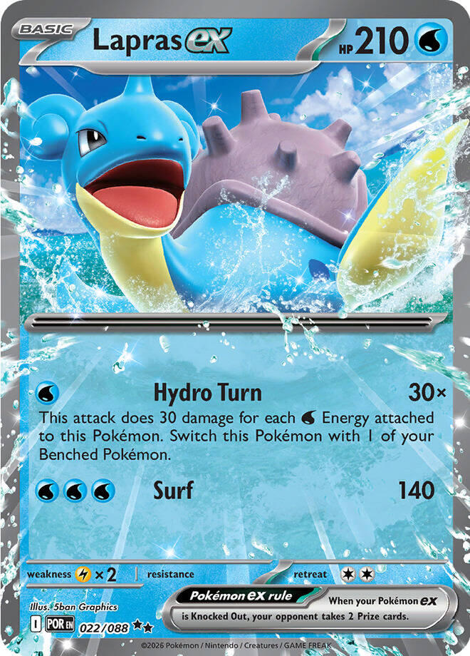 Lapras ex (022/088) [Mega Evolution: Perfect Order] | Jack's On Queen