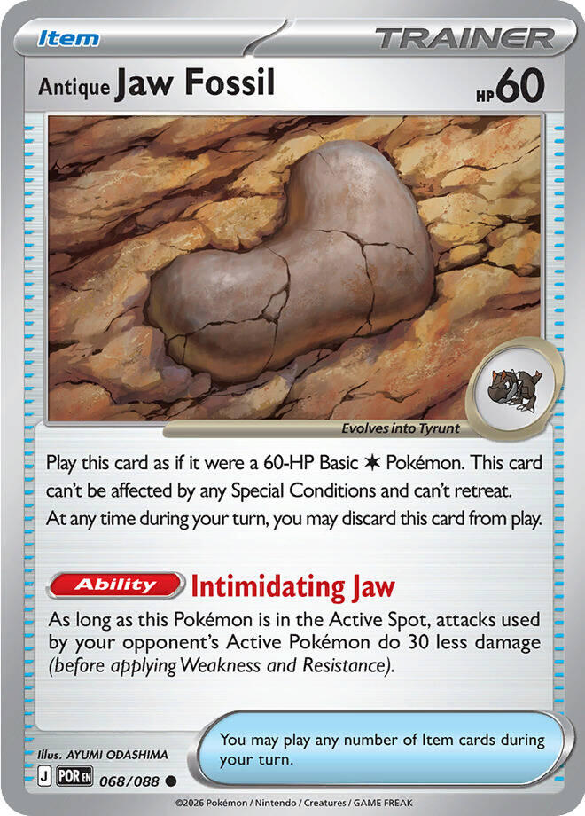 Antique Jaw Fossil (068/088) [Mega Evolution: Perfect Order] | Jack's On Queen