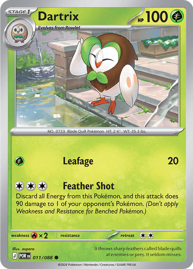 Dartrix (011/088) [Mega Evolution: Perfect Order] | Jack's On Queen