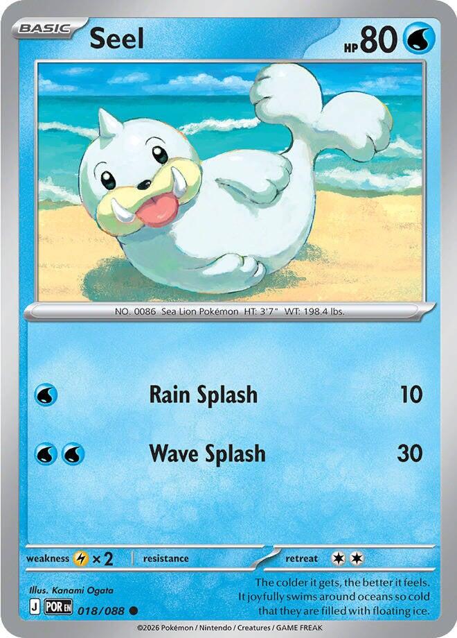 Seel (018/088) [Mega Evolution: Perfect Order] | Jack's On Queen