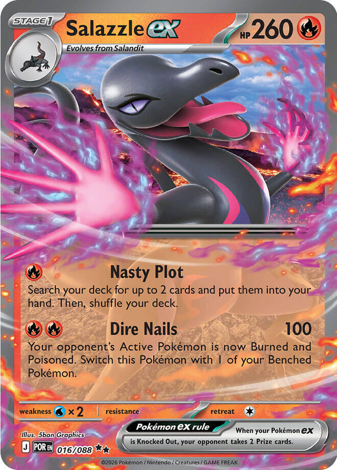 Salazzle ex (016/088) [Mega Evolution: Perfect Order] | Jack's On Queen