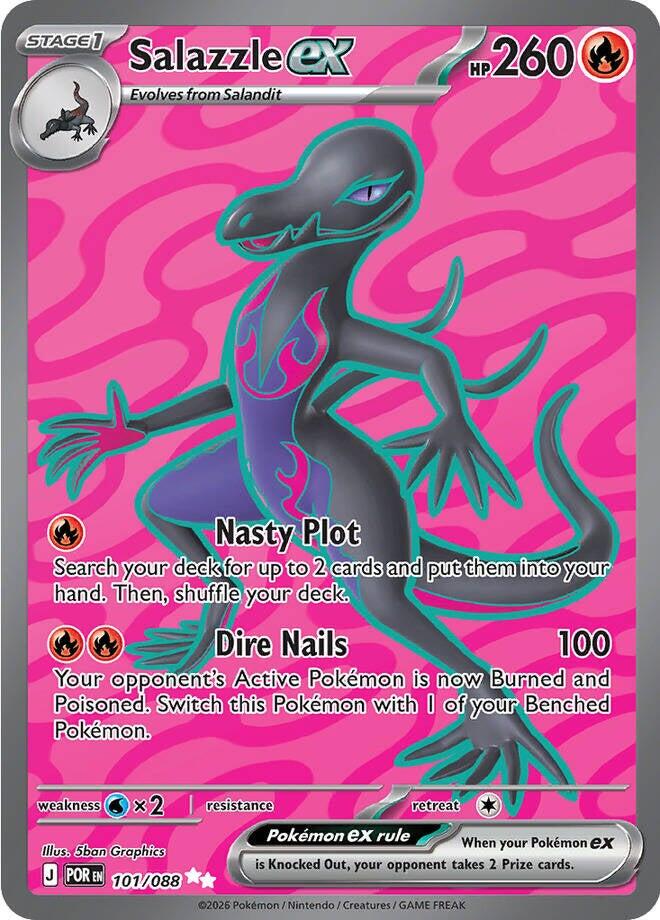 Salazzle ex (101/088) [Mega Evolution: Perfect Order] | Jack's On Queen