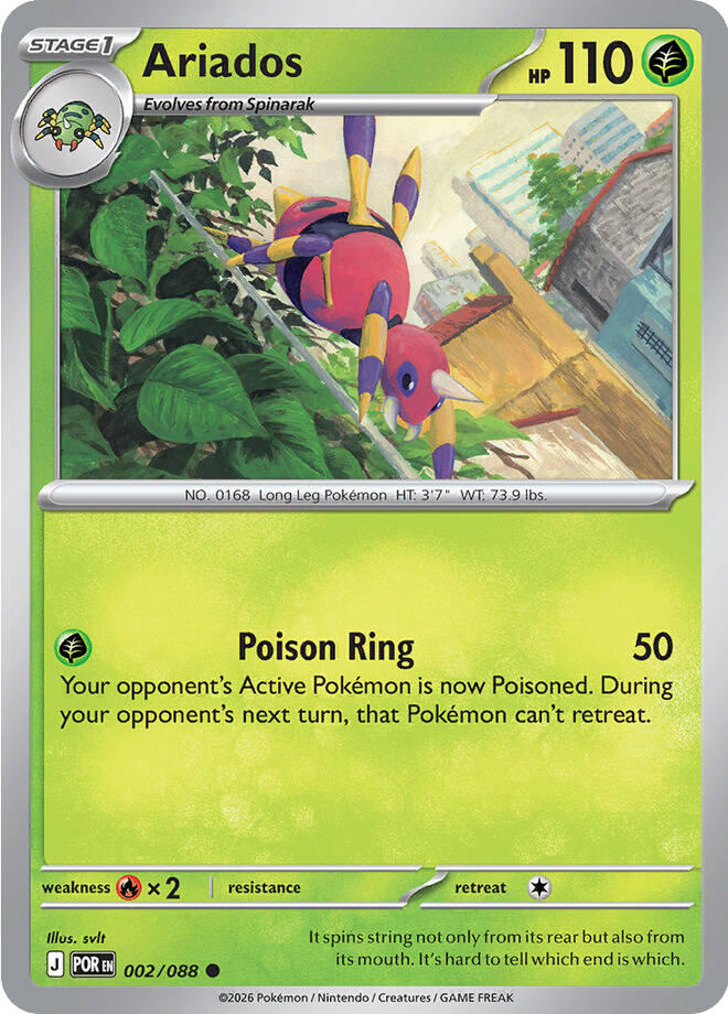 Ariados (002/088) [Mega Evolution: Perfect Order] | Jack's On Queen