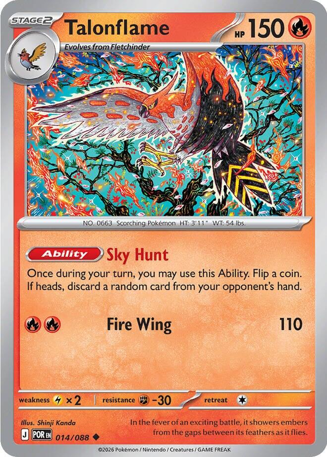 Talonflame (014/088) [Mega Evolution: Perfect Order] | Jack's On Queen
