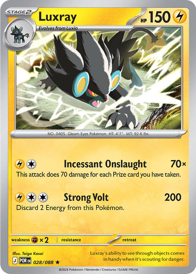 Luxray (028/088) [Mega Evolution: Perfect Order] | Jack's On Queen