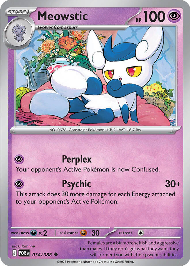 Meowstic (034/088) [Mega Evolution: Perfect Order] | Jack's On Queen