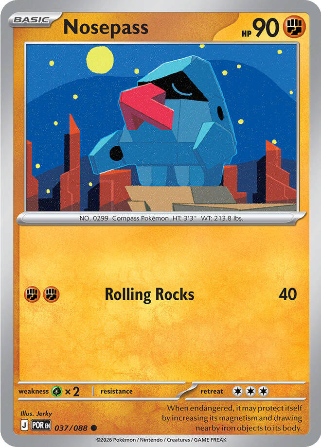 Nosepass (037/088) [Mega Evolution: Perfect Order] | Jack's On Queen