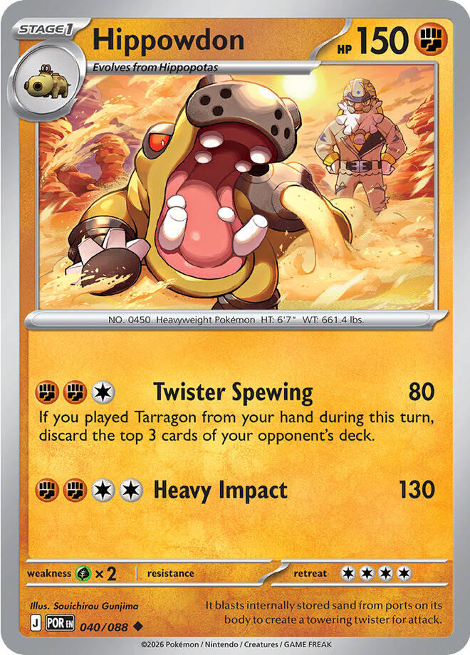 Hippowdon (040/088) [Mega Evolution: Perfect Order] | Jack's On Queen