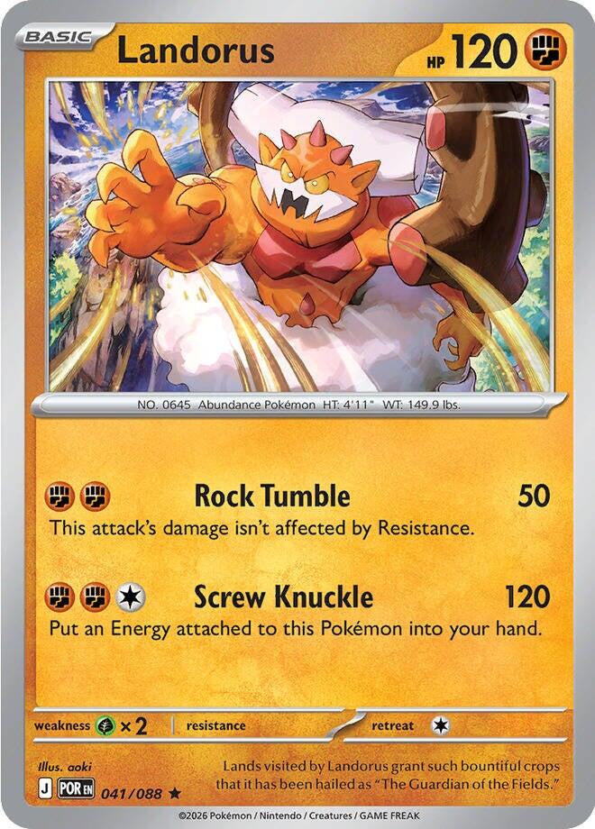 Landorus (041/088) (Deck Exclusive) [Mega Evolution: Perfect Order] | Jack's On Queen