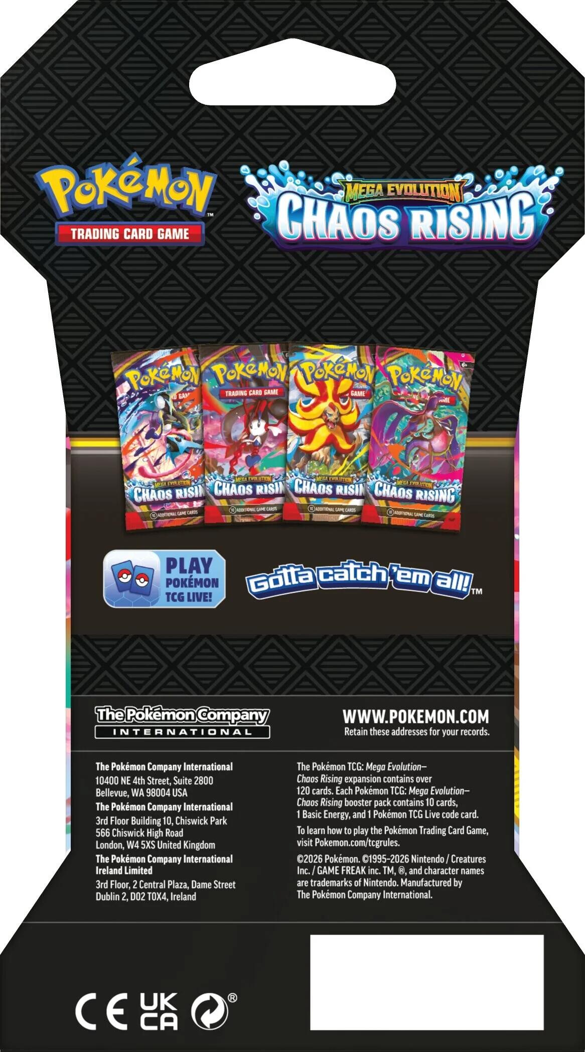 Chaos Rising Sleeved Booster Pack | Jack's On Queen