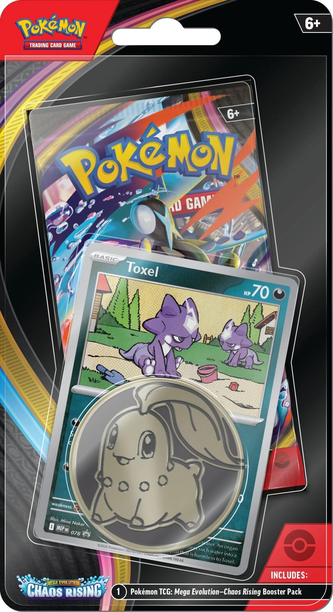 Mega Evolution: Chaos Rising Single Pack Blister (Toxel) | Jack's On Queen