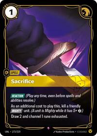 Sacrifice (173/219) [Unleashed] | Jack's On Queen