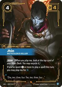 Jhin - Meticulous Killer (089/219) [Unleashed] | Jack's On Queen