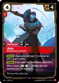 Jhin - Murderous Artist (022/219) [Unleashed] | Jack's On Queen