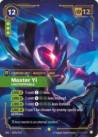 Master Yi - Unstoppable (Alternate Art) (059a/219) [Unleashed] | Jack's On Queen