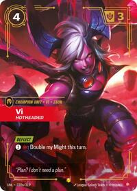 Vi - Hotheaded (Alternate Art) (030a/219) [Unleashed] | Jack's On Queen