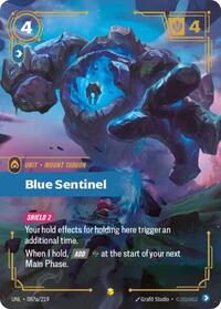 Blue Sentinel (Alternate Art) (087a/219) [Unleashed] | Jack's On Queen