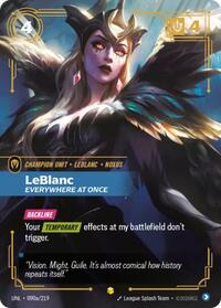 LeBlanc - Everywhere At Once (Alternate Art) (090a/219) [Unleashed] | Jack's On Queen