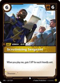 Scrutinizing Sergeant (157/219) [Unleashed] | Jack's On Queen