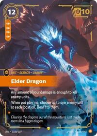 Elder Dragon (Alternate Art) (118a/219) [Unleashed] | Jack's On Queen