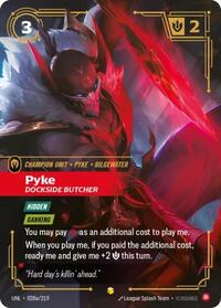 Pyke - Dockside Butcher (Alternate Art) (028a/219) [Unleashed] | Jack's On Queen