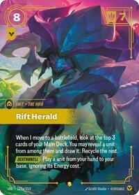 Rift Herald (Alternate Art) (179a/219) [Unleashed] | Jack's On Queen