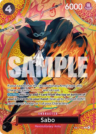 Sabo (P-105) (SP) (P-105) [Adventure on Kami's Island] | Jack's On Queen