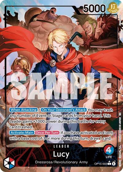 Lucy (Alternate Art) (OP15-002) [Adventure on Kami's Island] | Jack's On Queen