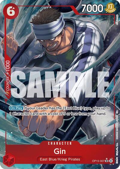Gin (Alternate Art) (OP15-007) [Adventure on Kami's Island] | Jack's On Queen