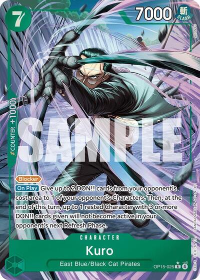 Kuro (Alternate Art) (OP15-025) [Adventure on Kami's Island] | Jack's On Queen