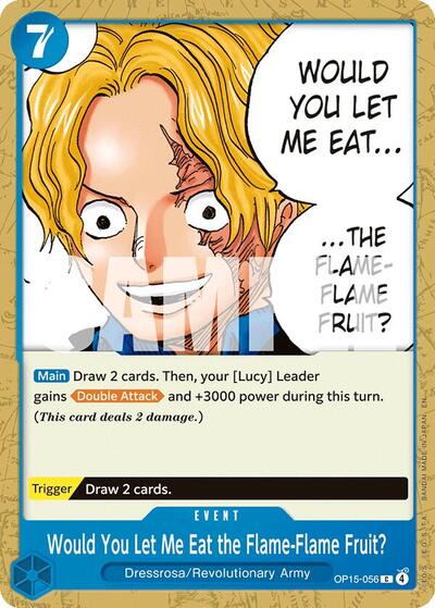 Would You Let Me Eat the Flame-Flame Fruit? (OP15-056) [Adventure on Kami's Island] | Jack's On Queen