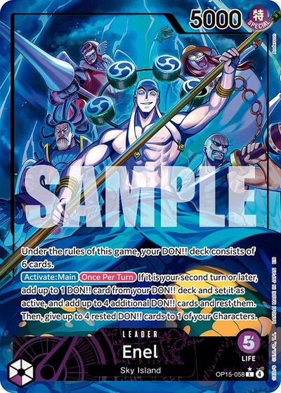 Enel (OP15-058) (Alternate Art) (OP15-058) [Adventure on Kami's Island] | Jack's On Queen
