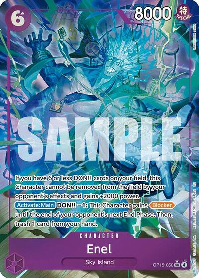 Enel (OP15-060) (Alternate Art) (OP15-060) [Adventure on Kami's Island] | Jack's On Queen