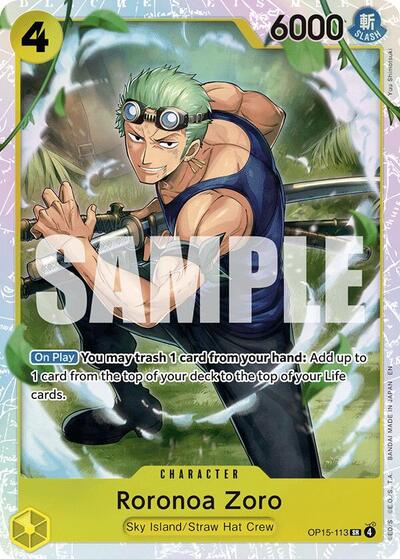 Roronoa Zoro (OP15-113) (OP15-113) [Adventure on Kami's Island] | Jack's On Queen